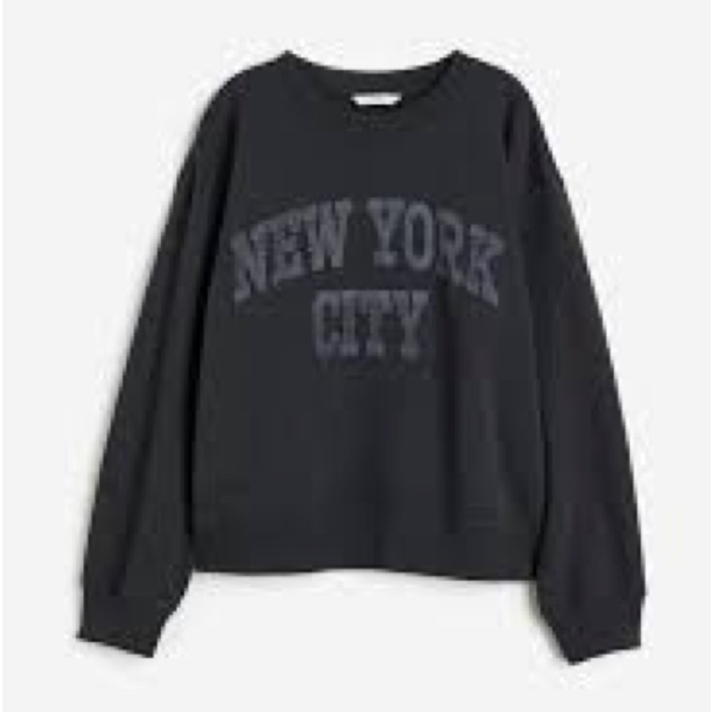 Black Graphic Sweatshirt